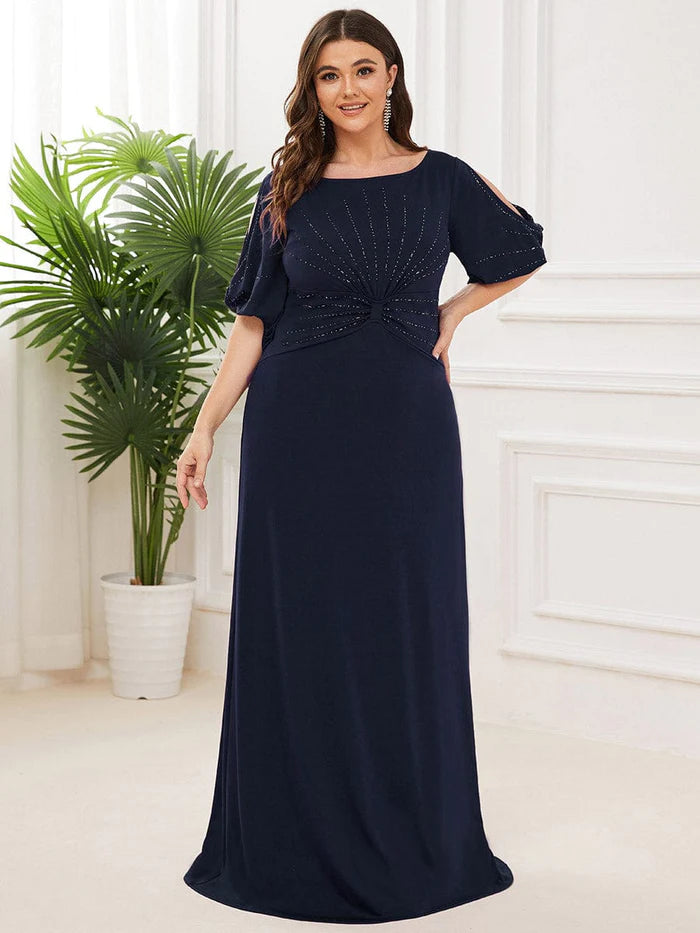 Simple Plus Size Bodycon Maxi Mermaid Formal Evening Dress