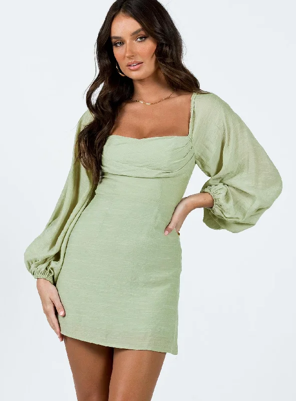 Warra Mini Dress Sage