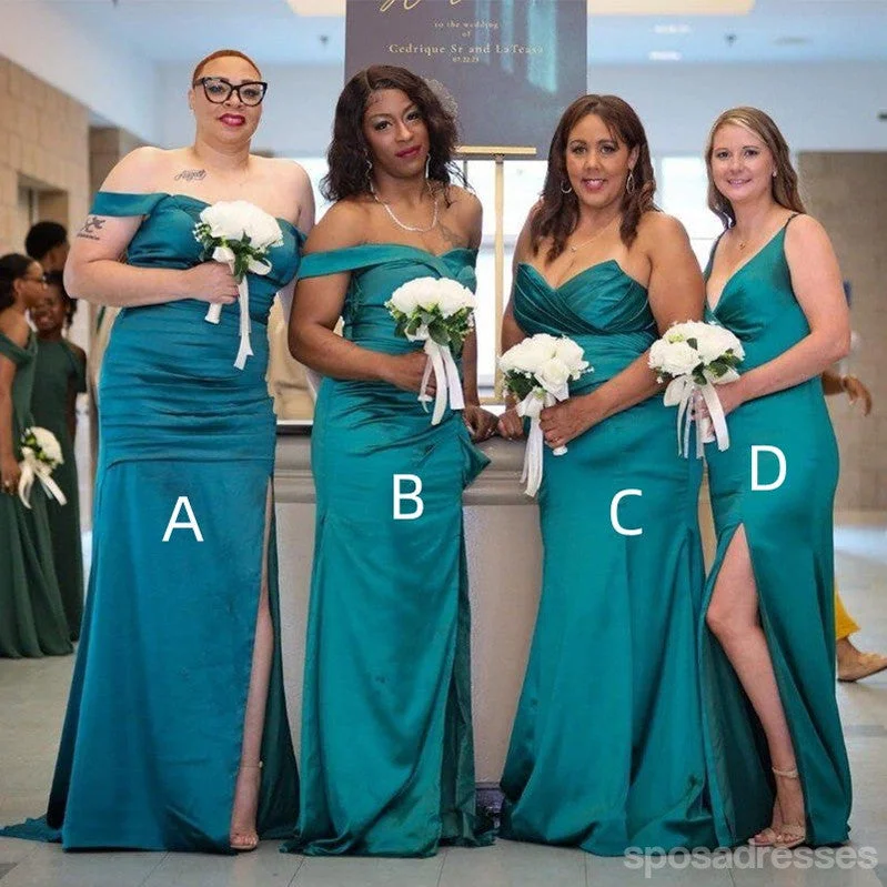 Mismatched Sexy Mermaid Maxi Long Bridesmaid Dresses,Party Dress, WG1878