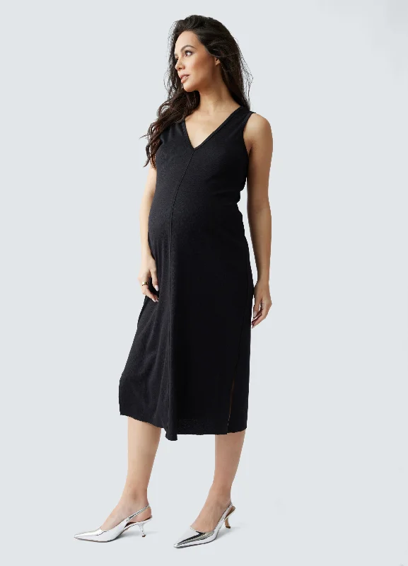 The Always On Maternity Midi Dress